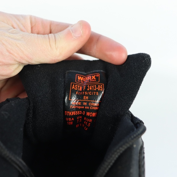 Vtg New Worx Red Wing Womens 10 Steel Toe Shoes main image 4